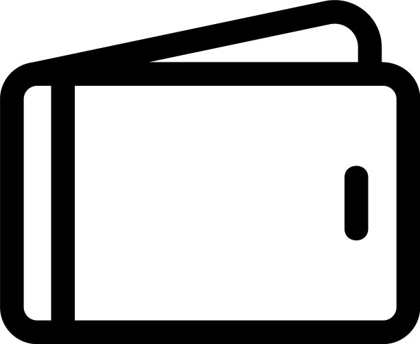 钱包图标或标志孤立标志符号图片下载