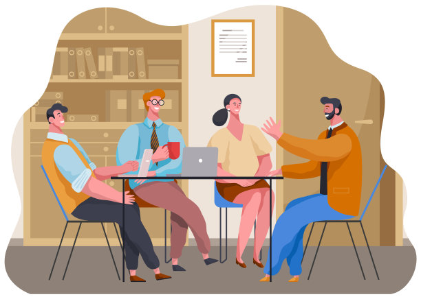 女商人和女商人喝咖啡、喝茶的休息时间在办公室工作空间用笔记本电脑图片下载