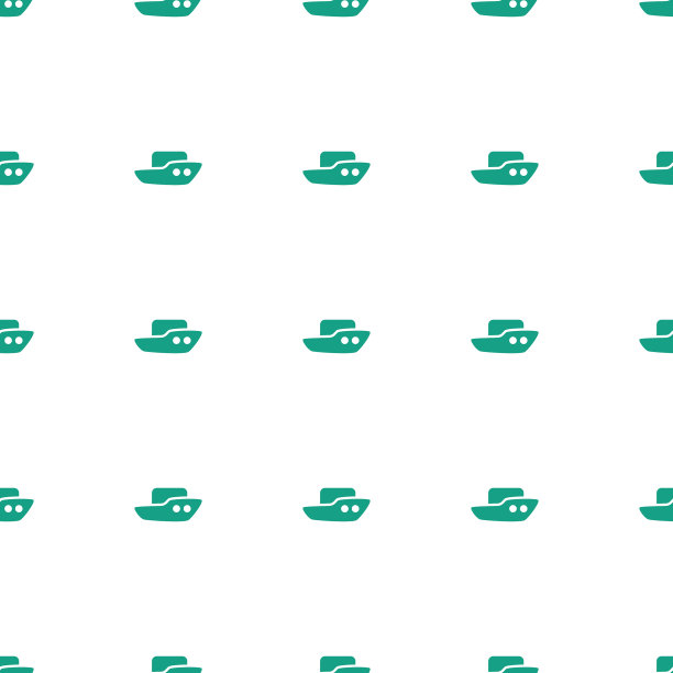 船图标图案无缝白色背景图片下载