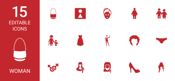 女人的图标图片下载