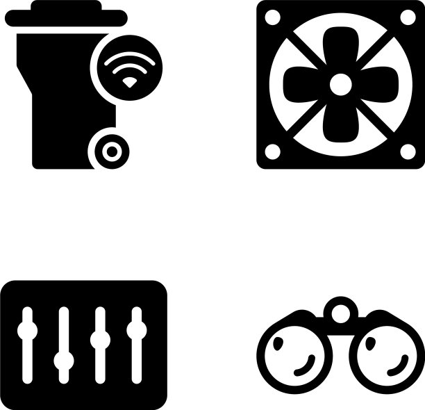 电子硬件图标在现代固体风格pa图片下载