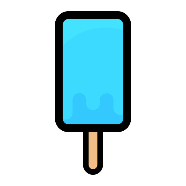 夹艺术的简单和可爱的冰棒图片下载