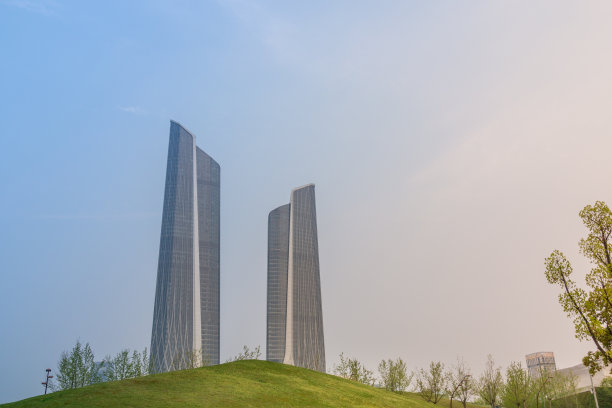 中国江苏省南京市城市建筑。图片下载