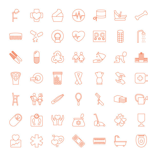 49 个护理图标图片下载