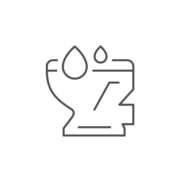 水马桶线轮廓图标图片下载