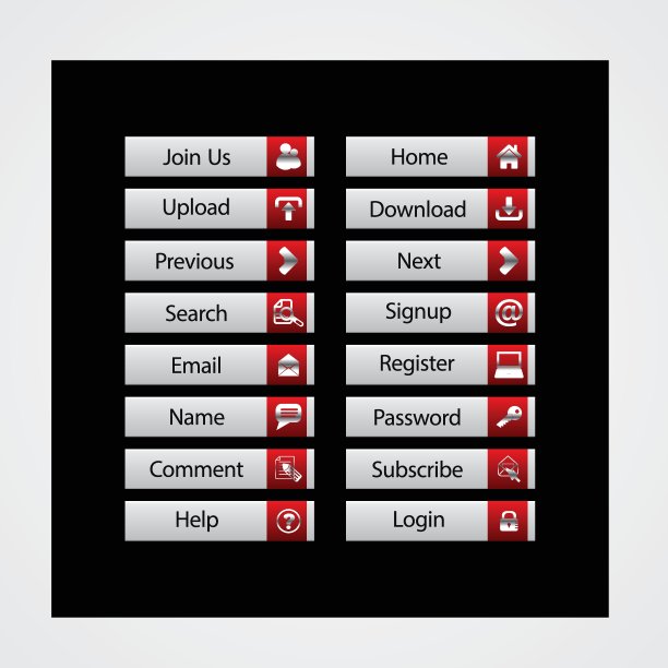 Internet Buttons闪亮的插图图片下载
