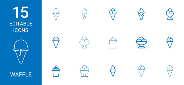 15华夫格图标图片下载