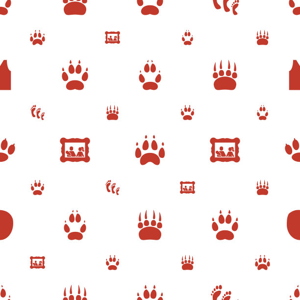 打印图标图案无缝白色背景图片下载