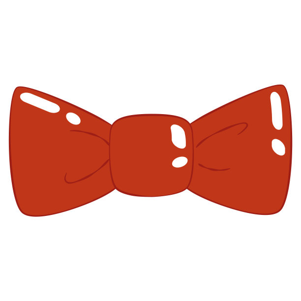 孤立的潮人时尚领结素描图片下载