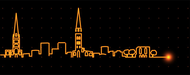 考文垂光条纹轮廓线图片下载