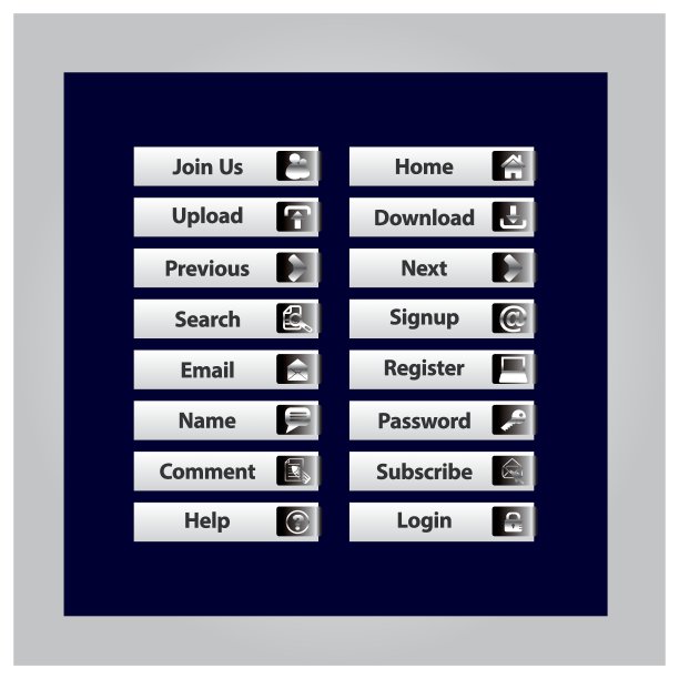 Internet Buttons闪亮的插图图片下载
