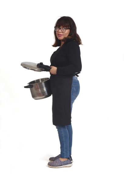 白色背景上的清洁工图片下载