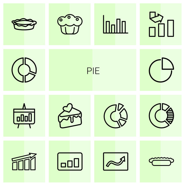 14 个饼图图标图片下载