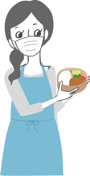 有午餐盒的女人图片下载