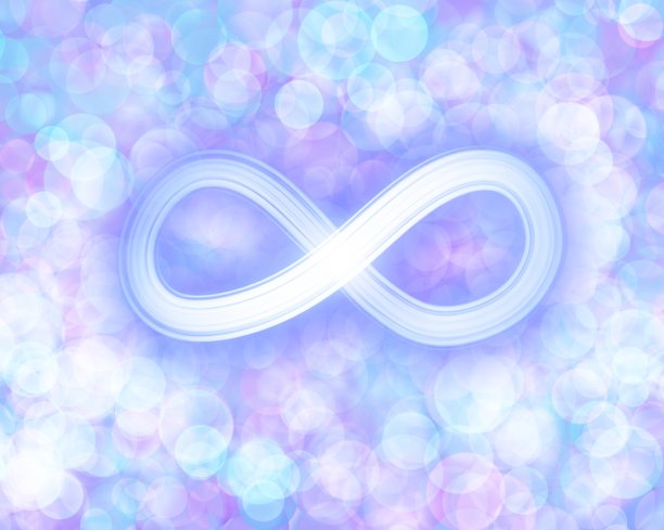 太空背景下的无限符号图片下载