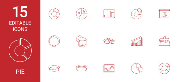 馅饼图标图片下载