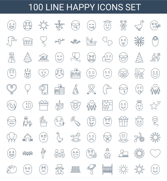 100年快乐的图标图片下载