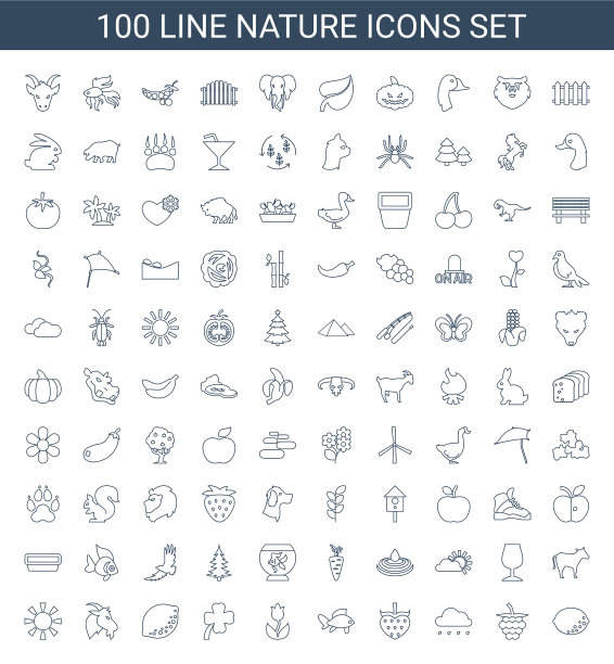 100年自然的图标图片下载