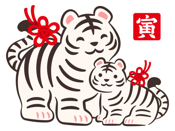 绘有白虎和小孩的陶钟图片下载