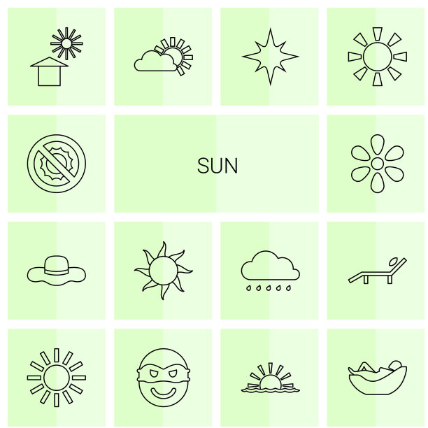 14日太阳图标图片下载