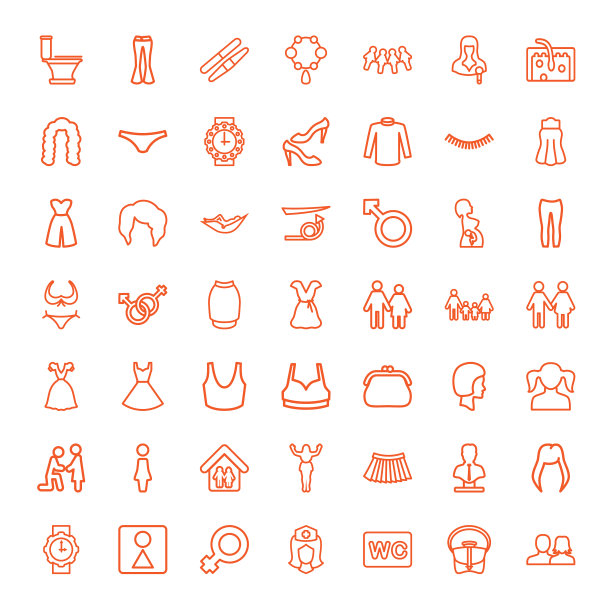 49个女人图标图片下载