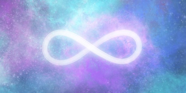 太空背景下的无限符号图片下载