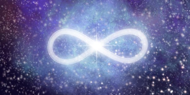 太空背景下的无限符号图片下载