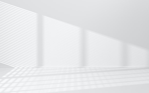 白色背景的空房间，3d渲染。图片下载