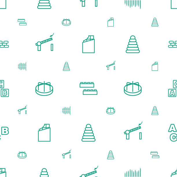 块图标模式无缝白色背景图片下载