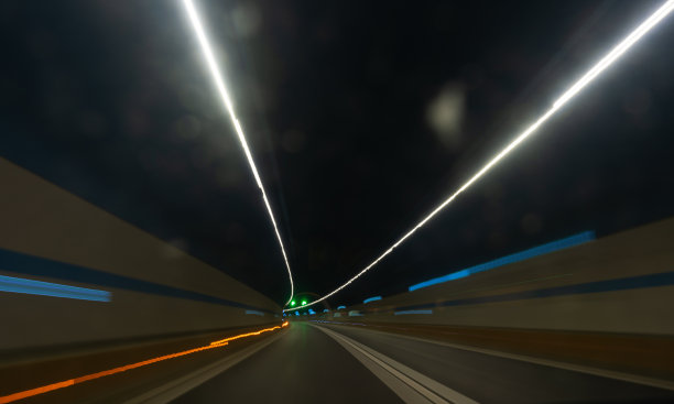 高速公路隧道的速度运动摘要背景图片下载