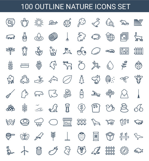 100年自然的图标图片下载