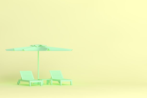 3D夏季，旅游和假日概念图片下载