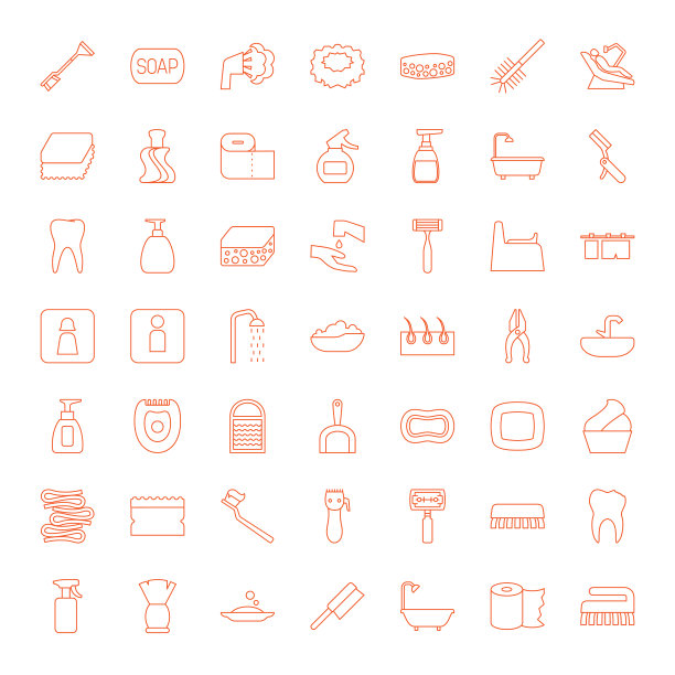 49卫生图标图片下载