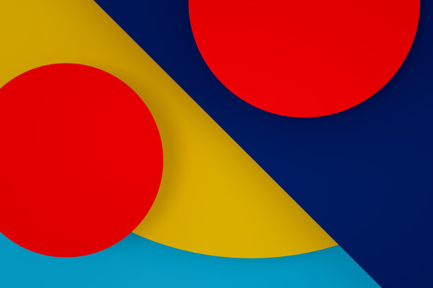 彩色纸几何形状分层背景图片下载