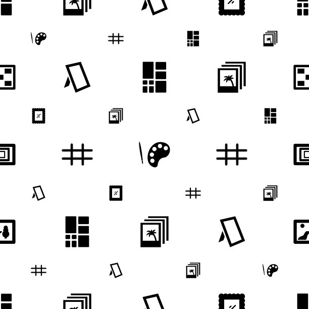 图库图标图案无缝白色背景图片下载