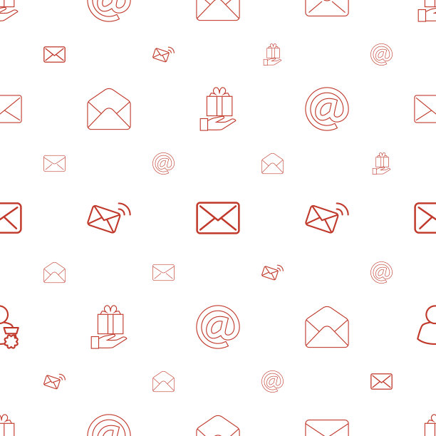 接收图标图案无缝白色背景图片下载