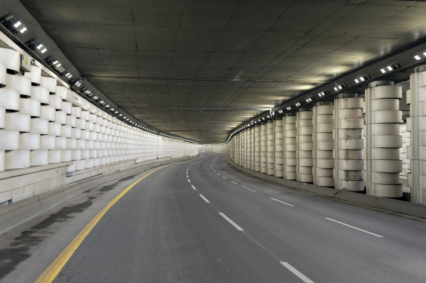 城市，地下通道，隧道，地铁，道路，空的，平静的，安静的，建筑图片下载