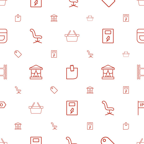 空图标模式无缝白色背景图片下载