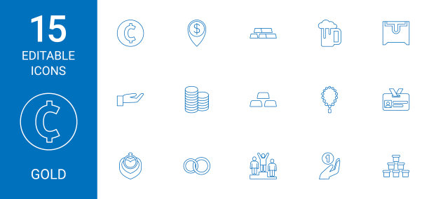 黄金的图标图片下载