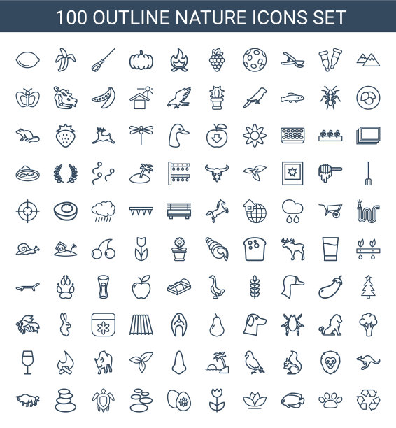 100年自然的图标图片下载