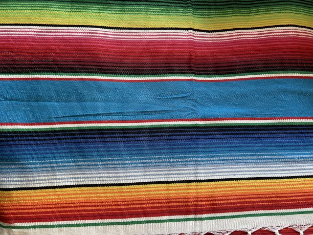 斗篷背景Cinco de mayo墨西哥serape节日falsa图案传统文化毯子与条纹图案复制空间织物纺织材料墨西哥背景-库存照片照片图片下载