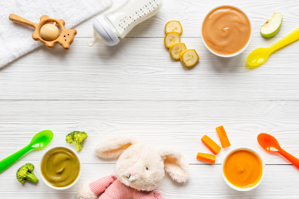 婴儿食品和奶瓶，儿童配件和玩具图片下载