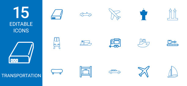 15交通图标图片下载