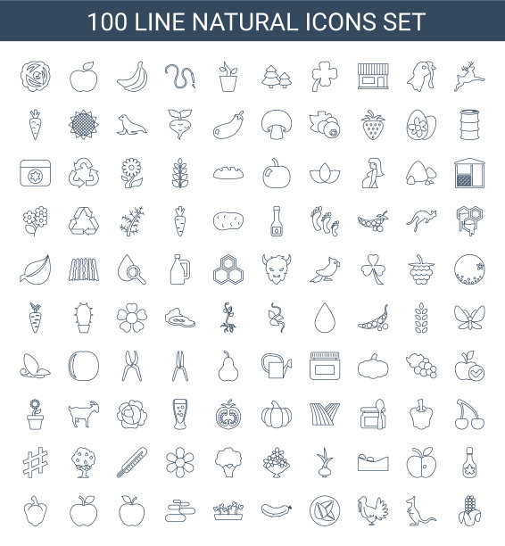 100年自然的图标图片下载