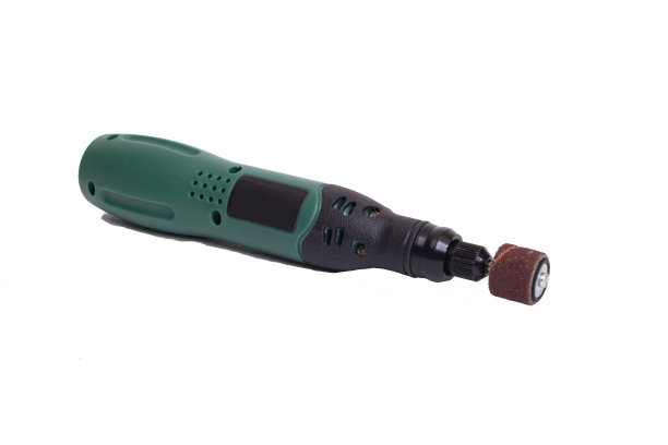 绿色雕刻工具孤立在白色背景图片下载