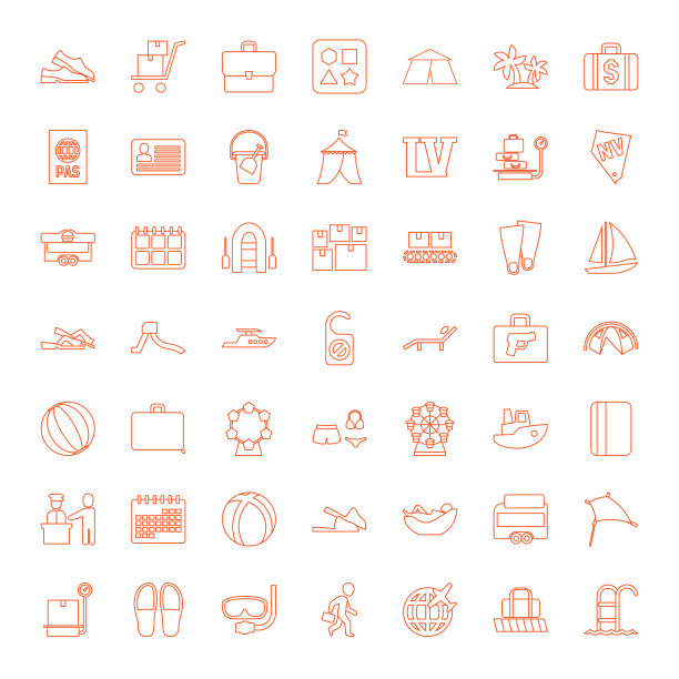 49个假期图标图片下载