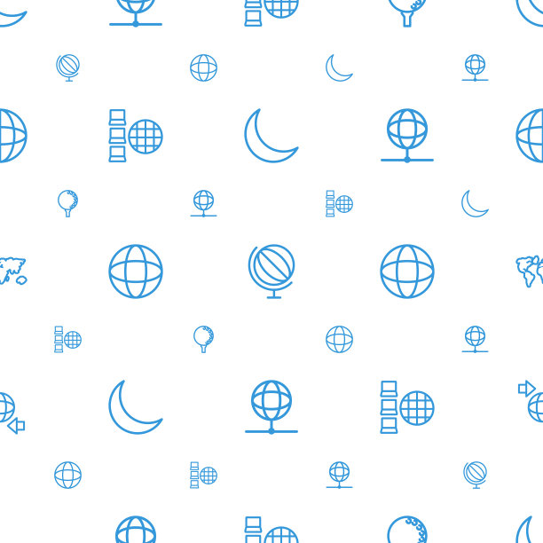 球体图标模式无缝白色背景图片下载