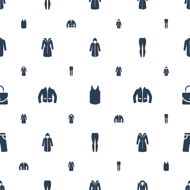 休闲图标图案无缝白色背景图片下载