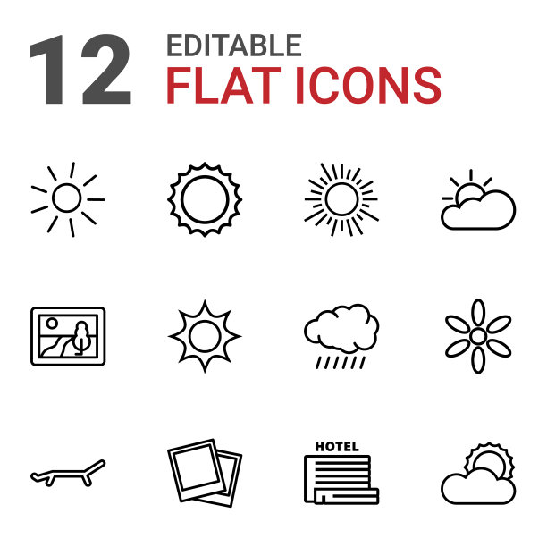 日落的图标图片下载