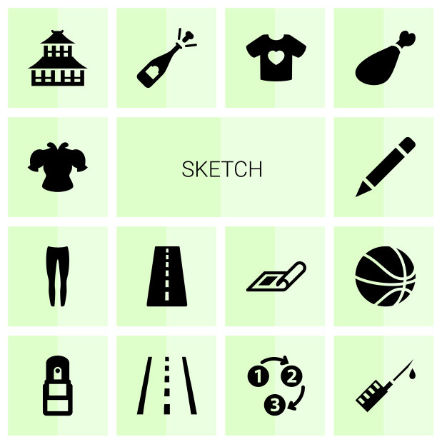 14个草图图标图片下载